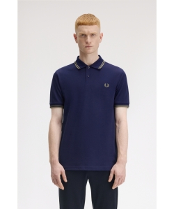 FRED PERRY / 男裝 M3600 雙條紋 POLO衫